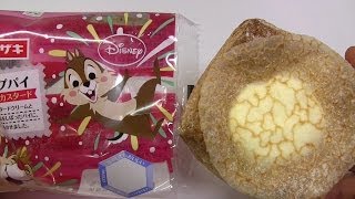 Japanese Candy amp Snacks 177 Disney Chip n Dale Crepe Pie [upl. by Leterg821]