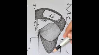 Kakashi Hatake drawing animearttutorial drawing art anime sketch satifingart fyp [upl. by Kissie]