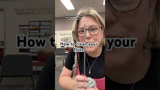 How do you clean your instrument banddirector flute fluteplayer cleaning band asmr howto [upl. by Krahling]