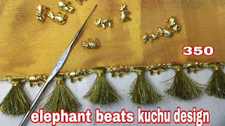 Elephant beats baby Kuchu design Rs 350 babykuchusaree youtubevideo UGcreation kitchenandvlog [upl. by Annahsed913]