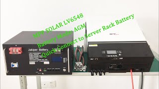 MPP Solar LV6548 Connect as AGM Battery Mode Quick Setup With Any Battery [upl. by Cattima]