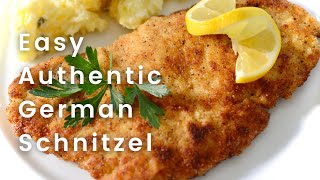 How to Make an Easy Authentic German Schnitzel [upl. by Ahsai]