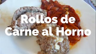 Rollos de Carne al Horno  Receta casera fácil y barata [upl. by Keg343]