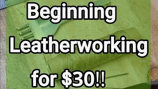 Leatherwork for beginners on a budget [upl. by Ahsinan629]