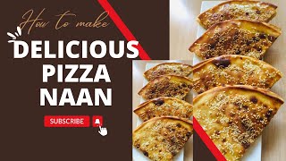 Pizza Naan Chicken pizza Naan Cheesy pizza Naan fajita pizza Naan by Masala Mirch Foods [upl. by Xyla519]