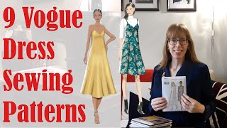 🧥👗 9 Vogue Dress Sewing Patterns 👗🧥  BudgetSew fridaysews sewingpatterns sewing [upl. by Erodisi]