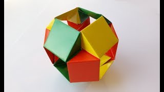 Простая Кусудама оригами Tomoko Fuse Simple Kusudama origami [upl. by Goth]