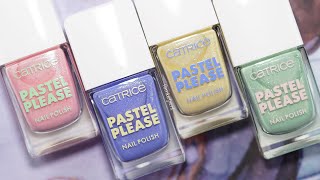 Catrice Pastel Please Nail Polish Collection  femketjeNL [upl. by Rubina]