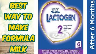 Lactogen Baby Powder  Hindi  Formula milk for 612 months baby How to make formula milk [upl. by Lamarre]