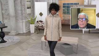 Dennis Basso Water Resistant Quilted Jacket with Detachable Hood on QVC [upl. by Agatha]