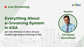 Everything About KSA eInvoicing System  Live Stream [upl. by Nashom]