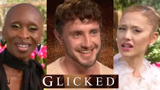 Glicked Wicked Duo Gladiator Paul Mescal React To Movie Hybrid [upl. by Curr]