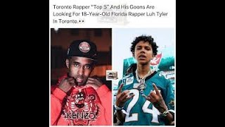 Lul Tyler pressed by Drakes goons in Toronto [upl. by Eelyac]