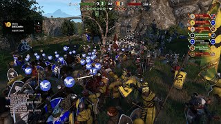 MEDIEVAL BATTLE IN VALLEY IN BANNERLORD  Bannerlord multiplayer event 004 [upl. by Nylqcaj]