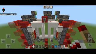 Minecraft BE Super Fast 5x5 Piston Door [upl. by Atinor]