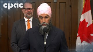 NDP Leader Jagmeet Singh speaks with reporters before question period – October 9 2024 [upl. by Athena]