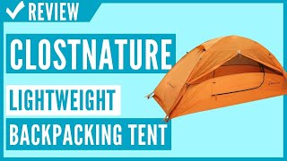 Clostnature Lightweight Backpacking Tent 3 Season Ultralight Waterproof Camping Tent Review [upl. by Cassandry]