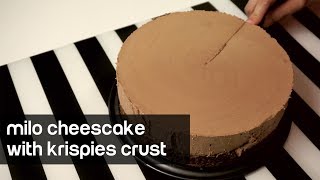 Milo Cheesecake with Krispies Crust [upl. by Goldston42]