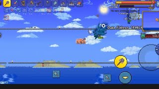 Master Mode Pre Plantera Duke Fishron MobileAttempt [upl. by Matless]