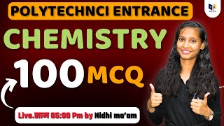 POLYTECHNIC ENTRANCE EXAM  CHEMISTRY 100 MOST IMPORTANT QUESTION SOLUTION BY Raceva Academy [upl. by Concepcion]