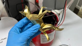 Gold Plating a 3D printed item [upl. by Gerfen]