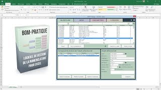 EXCEL Application de gestion des BOM nomenclature [upl. by Mohamed]