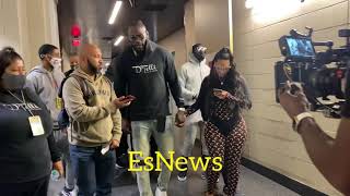 Deontay Wilder After His grand Arrival talking to Andreas Hale [upl. by Niwled]