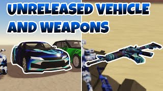 Unreleased Camaro and Weapons in Roblox A Dusty Trip [upl. by Cally]