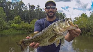 POND BASS FISHING Killer Virginia Farm Pond Revisited [upl. by Ayak532]