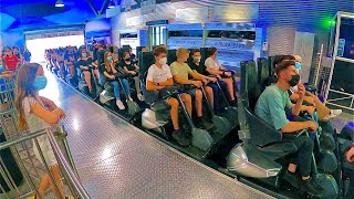 Silver Star Roller Coaster Ride at Theme Park EuropaPark in Germany [upl. by Engud]