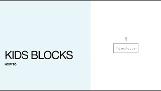 How to make kids blocks [upl. by Ymmot]