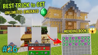 26  Best Trick to Get Unlimited Emeralds in Minecraft 117 Survival Series [upl. by Valonia]