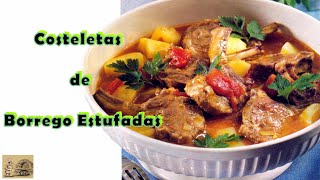 RECEITA DE COSTELETAS DE BORREGO ESTUFADAS  As Minhas Receitas [upl. by Anik]