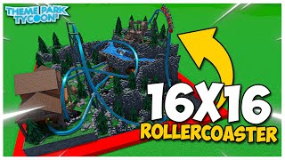 Can You Build ROLLERCOASTER in a 16x16 Space in Theme Park Tycoon 2 [upl. by Marlin]