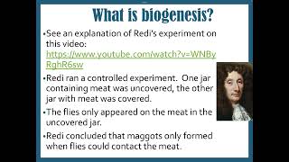 Biology Spontaneous GenerationBiogenesis Notes [upl. by Kho]