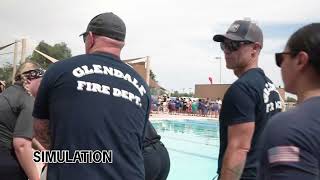 Glendale Firefighters Host Water Safety Day at Rose Lane Aquatic Center [upl. by Libyc899]