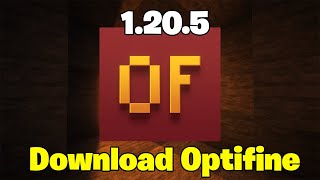 How To Download amp Install Optifine for Minecraft 1205 Optifine 1205 Download [upl. by Oranneg]