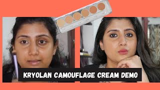 How to apply Kryolan Dermacolor camouflage cream DFD amp D742 for NC40 [upl. by Lomax989]