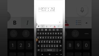 How to Matrix equation write in Ms word in mobile students makautsemester ca2 msword wordapp 👆 [upl. by Kassey596]