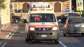 Ambulanza Medicalizzata ASL Nuoro 132  Italian Ambulance responding code3 [upl. by Asseneg]