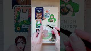 Decorate my Hobonichi Cover with me hobonichi hobonichitecho plannersetup asmr sticker pwm [upl. by Januisz]