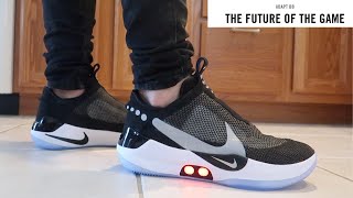 NIKE ADAPT BB UNBOXING REVIEW AND ON FEET [upl. by Gasperoni]