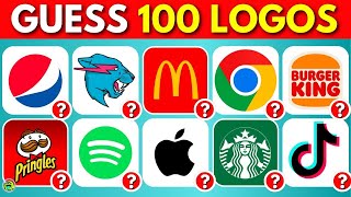 Guess The Logo By Picture  100 Famous Logos [upl. by Bish906]