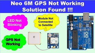 neo 6m gps not working  neo 6m gps module led not blinking  neo 6m gps not connecting to satellite [upl. by Remde]