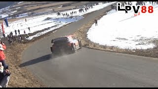 Rallye Monte Carlo 2019  Flat Out Thierry Neuville in SS10 [upl. by Arahas]