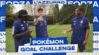 Bastoni Kean e Udogie si sfidano nella PokÃ©mon Goal Challenge [upl. by Etnaled724]