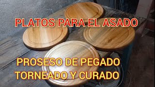 PLATOS DE MADERA PROSESO DE FABRICACIÓN [upl. by Jerroll47]