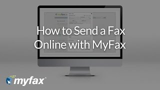 How to Send a Fax Online with MyFax [upl. by Artima]