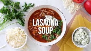 Lasagna Soup Recipe Stove Slow cooker or Instant Pot [upl. by Thordia]