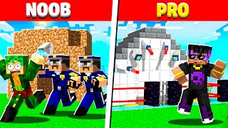 NOOB VS PRO SECURITY PRISON BUILD CHALLENGE🔥 [upl. by Esalb]